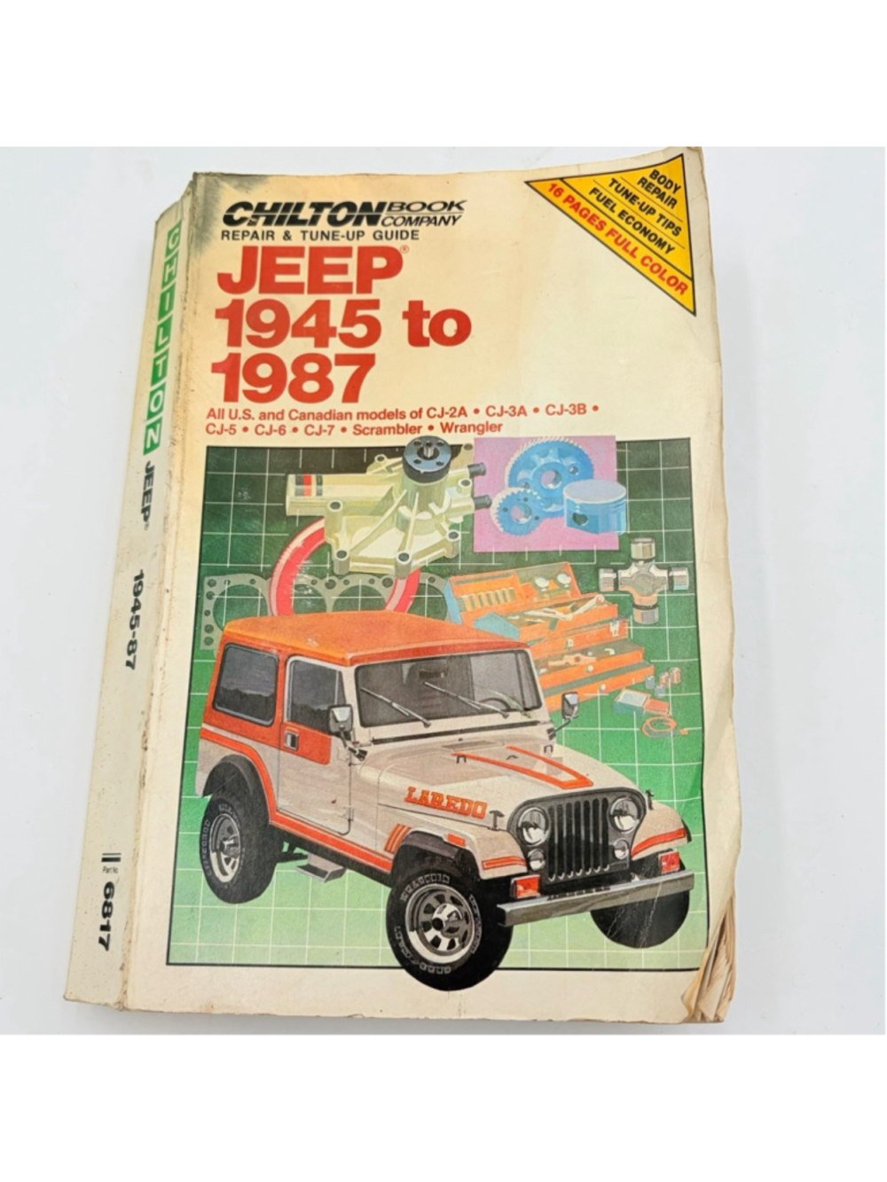 Chilton's Repair & Tune-Up Guide Jeep 1945 to 1987 Manual CJ5 CJ7 Wrangler